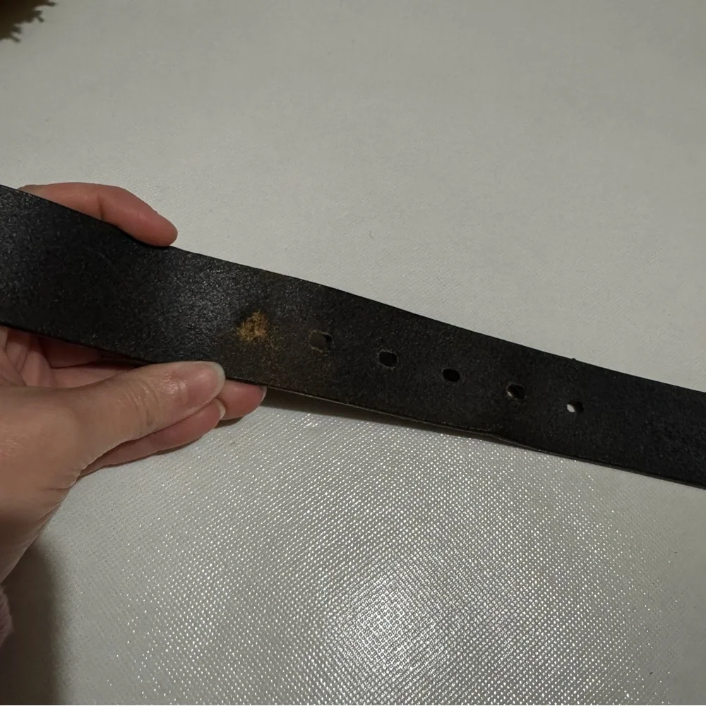 Vintage Black Leather Classic Belt Mens‎ Size 40 Business Casual Western Cowboy